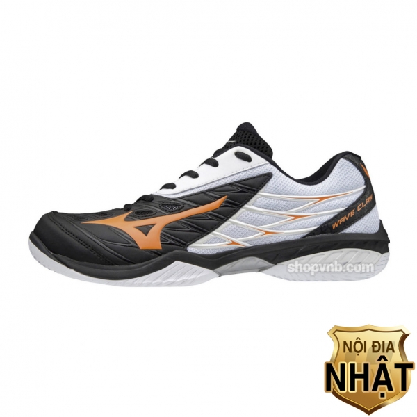 Giày Cầu Lông Mizuno Wave Claw - Trắng Cam (Mã JP)